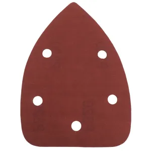 90x140x140mm 5-Hole, Aluminum Oxide Triangle Mouse Sanding Sheet Detail Palm Sander Sandpaper for Grinding and Polishing/