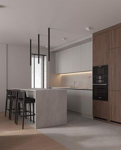 CBMmart Meubles de <span class=keywords><strong>cuisine</strong></span> modernes de luxe, accessoires de <span class=keywords><strong>cuisine</strong></span>, banc en bois avec dessus en marbre <span class=keywords><strong>LED</strong></span>, armoires de <span class=keywords><strong>cuisine</strong></span> - Product Image 4