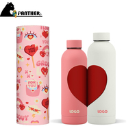 Valentijnsdagcadeaus: Geïsoleerde sportfles van roestvrij staal, thermosfles voor onderweg, gepersonaliseerde souvenir waterfles