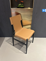 Chaises et tabourets de salle à manger de restaurant modernes, cuir synthétique, doux, durable, écologique, léger, usage commercial, hôtel, maison
