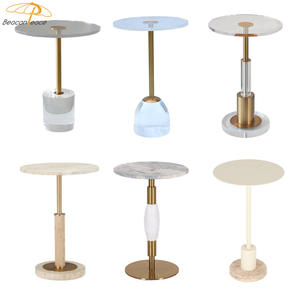 Mesa Auxiliar Moderna de Lujo para Hotel, Interior y Exterior, Mesa Auxiliar de Café, Elegante Mesa Auxiliar Pequeña para Sala de Estar, Balcón, Cafetería - Product Image 2