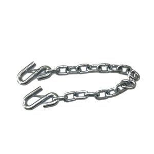 Chaîne de sécurité pour remorque soudée de qualité supérieure, grade G70, haute résistance, avec crochet en S, en acier galvanisé, fabrication OEM - Product Image 2