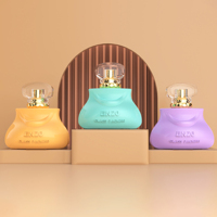 Belle forme ronde de luxe 100ml bouchon magnétique en aluminium mat huile d'oud opaque noir vide vaporisateur bouteilles de parfum