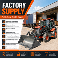Dukung OEM ODM Backhoe Loader FULCORE dengan Mesin Turbocharged 82kW Rendah Kebisingan untuk Perawatan Jalan Backhoe Loader