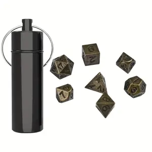 Dungeons Dragons Game Dice Custom Metal Solid Dice Set Role Playing Family Casual Game Custom mini Dice Set