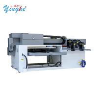 Impresora UV Industrial Yinghe 6090, Integrada con Cama Plana Izquierda y Rodillo Derecho, Equipo de Inyección de Tinta UV para Acrílico, Vidrio, Cuero