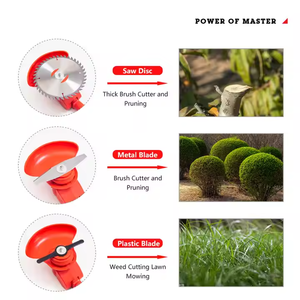 Tondeuse à gazon et débroussailleuse sans fil 21V sur batterie avec fonction d'élagage - Petit désherbeur de jardin - Product Image 4