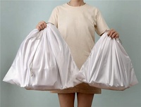 Sac à main de luxe avec logo personnalisé, chaussures, rangement anti-poussière, grande pochette en soie avec cordon de serrage, sacs à poussière en satin pour sacs à main, sacs à cheveux, emballage