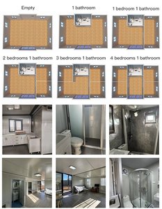 Casas Prefabricadas Expandibles Resistentes a Huracanes de Alta Calidad, Casas Contenedor Plegables de Doble Ala con Sala de Fanáticos <span class=keywords><strong>del</strong></span> <span class=keywords><strong>Mundial</strong></span> - Product Image 4