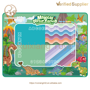 Aquarelle Livre d'images Peinture colorée Jouets d'écriture 80*60CM Tapis de dessin <span class=keywords><strong>à</strong></span> l'eau Style <span class=keywords><strong>dinosaures</strong></span> préhistoriques - Product Image 3