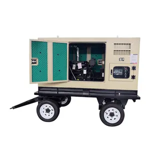 Générateur diesel de boîte silencieuse mobile Construction extérieure de petite puissance Générateur à grande vitesse pratique 40KW 1500 tr/min BC-40GF