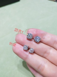 Pendientes de Oreja con Incrustaciones de Granate de 0.5 Quilates, Color D, Plata, Carbono y Silicio, con Baño de Rodio, Certificados por GRA - Product Image 5