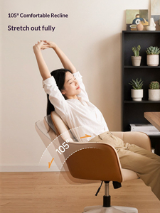 Chaise de bureau ergonomique moderne en cuir <span class=keywords><strong>Igrow</strong></span> avec dossier confortable et siège pour longues sessions assises, idéale pour la maison, la chambre ou un usage professionnel. - Product Image 3