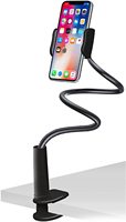 Support de téléphone universel 360° pour bureau, support de téléphone portable à col de cygne pour lit avec bras réglable