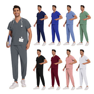 Conjuntos de uniformes médicos de Spandex elásticos a la moda, conjuntos de uniformes de enfermería, trajes de Hospital para hombres y mujeres - Product Image 2