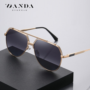 แว่นกันแดดนักบิน DANDA รุ่น JS8554 โพลาไรซ์ UV400 กรอบเต็มทรงสี่เหลี่ยมผืนผ้า สำหรับผู้ชาย ขับรถ ป้องกันแสงสะท้อน - Product Image 2