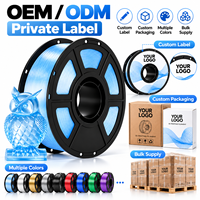 Filamen Printer 3D PETG 1KG Transparan Biru Es Seri Kristal OEM Label Pribadi Produsen Grosir GIGACREA