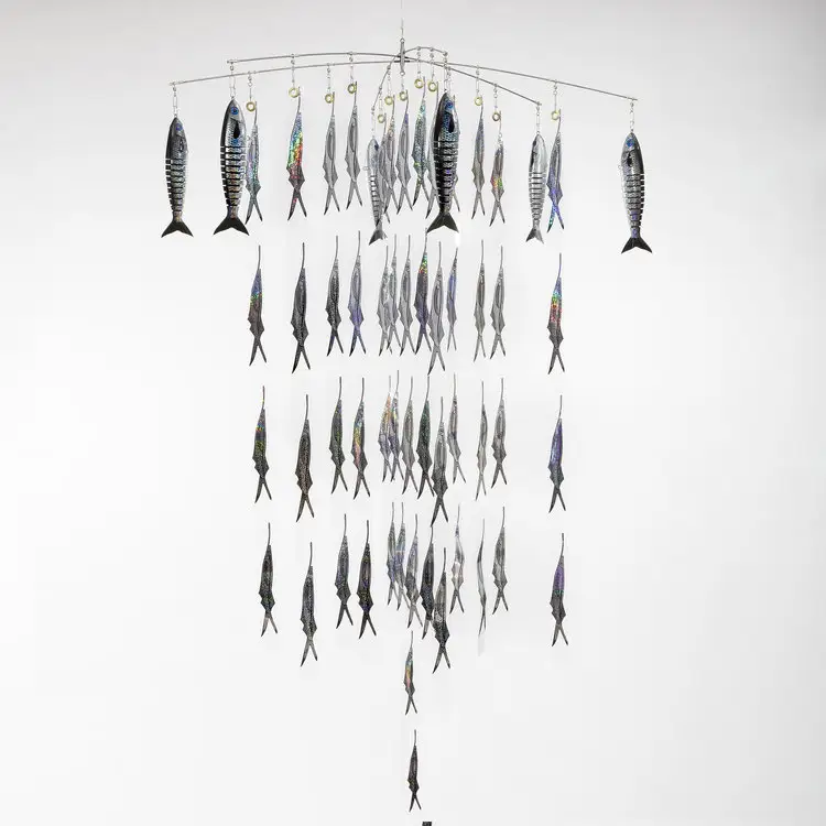 Señuelos de Pesca de plástico suave, tira articulada Mullet, draga Combo