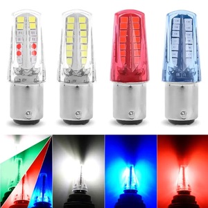 Luces de freno LED para coches y motocicletas, estroboscópicas, 1157 2835 32SMD RGB, luces traseras de color fluido. - Product Image 2