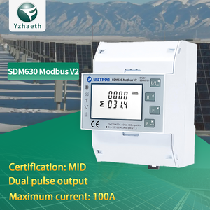 <span class=keywords><strong>Eastron</strong></span> SDM630Modbus V2 MID Certificado Clase B RS485 Modbus 3P4W/3P3W/1P2W Medidor de energía de riel Din para estación de carga EV - Product Image 1