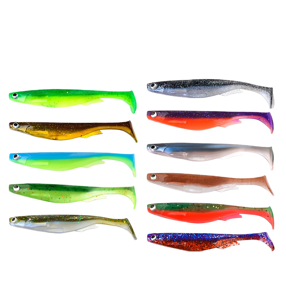 FTK FYJC 101MM/130MM Shad cazibesi Pinfish yumuşak yem Lures tatlısu tuzlu su yüzmek animasyonlu balıkçılık cazibesi