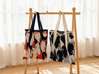 Sac fourre-tout en tricot écologique réutilisable avec motif chat pour usine