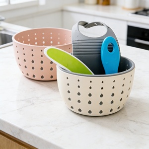 Promotion : Égouttoir de cuisine double couche réglable pour évier, panier suspendu pour éponge et passoire - Product Image 2