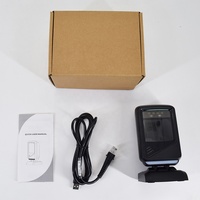 Scanner de codes-barres omnidirectionnel de bureau 1D 2D, capteur CIS, interface USB COM, lecture sonore, 600 lectures/s, câble de 1,5 m, LED rouge