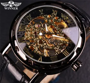 WINNER นาฬิกากลไกจักรกลหรูหราแบรนด์ชั้นนำปี GMT875,นาฬิกาไพลินกระจกนาฬิกา Reloj Hombre