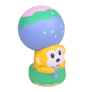 Cute Monkey Hot Air Balloon PU Soft <b>Squishy</b> Toy For Promotional Activities - Product Image 4