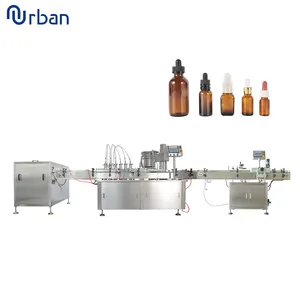 Automatic Bottle Filling Capping Machine For Plastic Glass Syrup Dropper Bottle