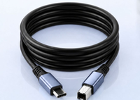 Câble d'imprimante USB C vers USB B, cordon USB Type C mâle vers USB carré mâle, USB 2.0 480 Mbps pour imprimante, scanner, copieur tout-en-un