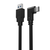 Câble de charge rapide USB vers Type C à design coudé, blindage tressé TPE, 5 Gbps, pour Link VR - Vente Flash