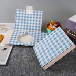 Sunshine <b>White</b> Biodegradable Paper Luxury Custom Baking Cookie <b>Boxes</b> With Clear Window Lid for Food - Product Image 4