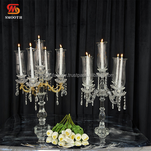 Elegant SMOOTH 5-Arm <b>Crystal</b> Candle Holder for Valentine's Day Events & Parties Elegant Table Decor Candelabra - Product Image 6