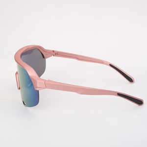 Men's Half Rim Shield Sports Sunglasses Mirror Lenses 100% UV Protection Outdoor Cycling Use - Product Image 3