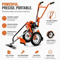 Débroussailleuse à essence portée à la main 43cc 52cc 63cc, tondeuse à gazon portative 430 520 630 à prix abordable