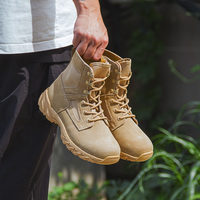 Bottes tactiques mi-montantes antidérapantes et amortissantes, chaussures de randonnée respirantes, bottes de désert anti-sable, style couple
