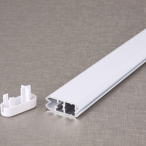 Rail inférieur pour store enrouleur 6M en alliage d'aluminium, blanc, anti-UV, compatible avec tous les systèmes de rideaux électriques - Product Image 1
