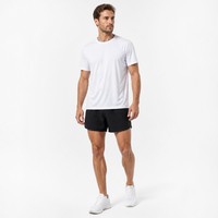 T-shirt de sport personnalisé avec logo, vente en gros, pour la gym et le fitness, coupe musclée, anti-transpiration, respirant, pour hommes