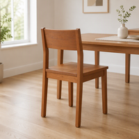 Chaise de salle à manger moderne en bois massif, chaise d'appoint nordique en bois, cerisier, chêne blanc, noyer noir, chaises de cuisine pour restaurant, salle à manger