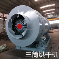 Secador de tres rotaciones de alta eficiencia, engranaje PLC, varias capacidades para secar arena de sílice, arena de Río, motor de arena fabricado
