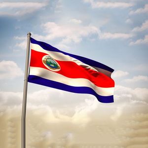 Изготовленный на заказ брендинг 3x5FT Costa Rica Flag экспресс-доставка цифровая печать нейлон полиэстер виниловый Стекловолоконный материал корабли 7 дней - Product Image 2