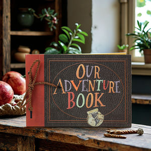 Album photo vintage à feuilles mobiles <span class=keywords><strong>livre</strong></span> d'<span class=keywords><strong>aventure</strong></span> bricolage pour voyage <span class=keywords><strong>famille</strong></span> et film up souvenirs album photo - Product Image 6