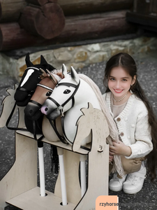 Dr OFF-Trắng sở thích ngựa dính với âm thanh thực tế và âm thanh phi nước đại Thú nhồi bông đồ chơi sang trọng - Product Image 6