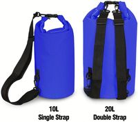 Mochila Impermeable con Logotipo Personalizado, Sellada con Calor, de Alta Calidad, Bolsa Impermeable Cruzada de PVC con Logotipo Personalizado