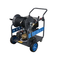 Machine de nettoyage de canalisations à jet d'eau à essence très vendue, pompe à moteur, équipement de dragage de pipeline entièrement automatique, 1 an