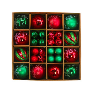 Nuevo Juego de Adornos Navideños Transfronterizos, 44 Piezas, Decoraciones para Árbol de Navidad Pintadas y Galvanizadas, Caja de Regalo, Bolas Colgantes de Diferentes Formas - Product Image 6