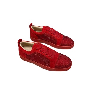 Zapatos Casuales Originales de Diseñador de Alta Gama 2026 con Suela Roja, Cómodos y Suaves, para Caminar, Deportivos, con Parte Superior de Cuero Vacuno - Product Image 6