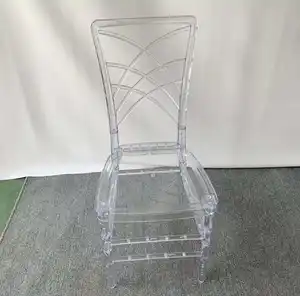 Chaise de mariage empilable en acrylique transparent de haute qualité location de Bjflamingo chaise en plastique bon marché